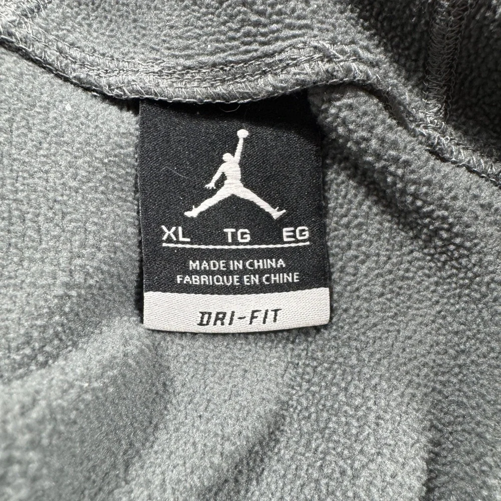 Jordan Mens Hoodie‎ UNC North Carolina Tar Heels Gray XL Dri-FIT